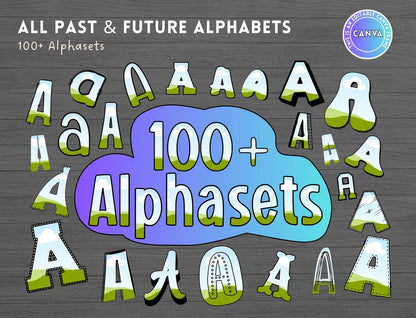 Canva Frames Mega Bundle | 8500+ Editable Canva Templates | Add Your Own Pattern | Alphabet & Design Elements