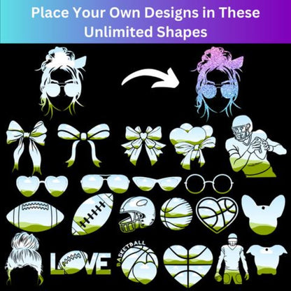 Gleam Label Canva Editable Frames & Alphabets | 5000+ Canva Templates | Tumbler & Bootleg Designs | Add Your Own Pattern | Lifetime Access