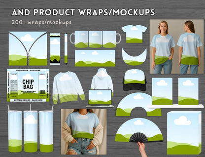 Canva Frames Mega Bundle | 8500+ Editable Canva Templates | Add Your Own Pattern | Alphabet & Design Elements