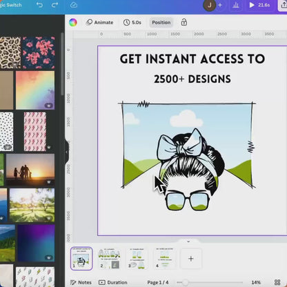 Canva Frames Mega Bundle | 8500+ Editable Canva Templates | Add Your Own Pattern | Alphabet & Design Elements